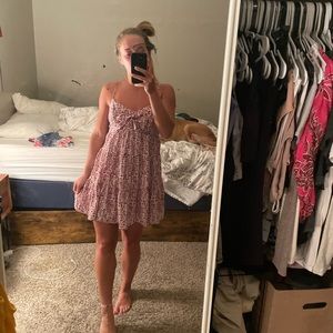 red and white sun dress